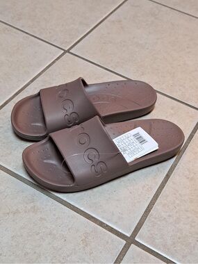 CROCS Brown Slide Sandals